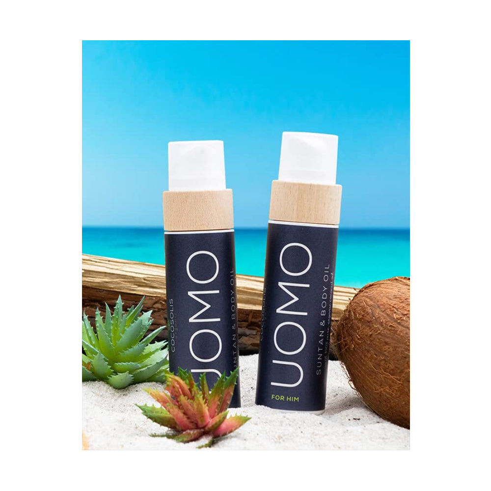 COCOSOLIS ORGANIC – UOMO Sun Tan Body Oil For Men, 110ml